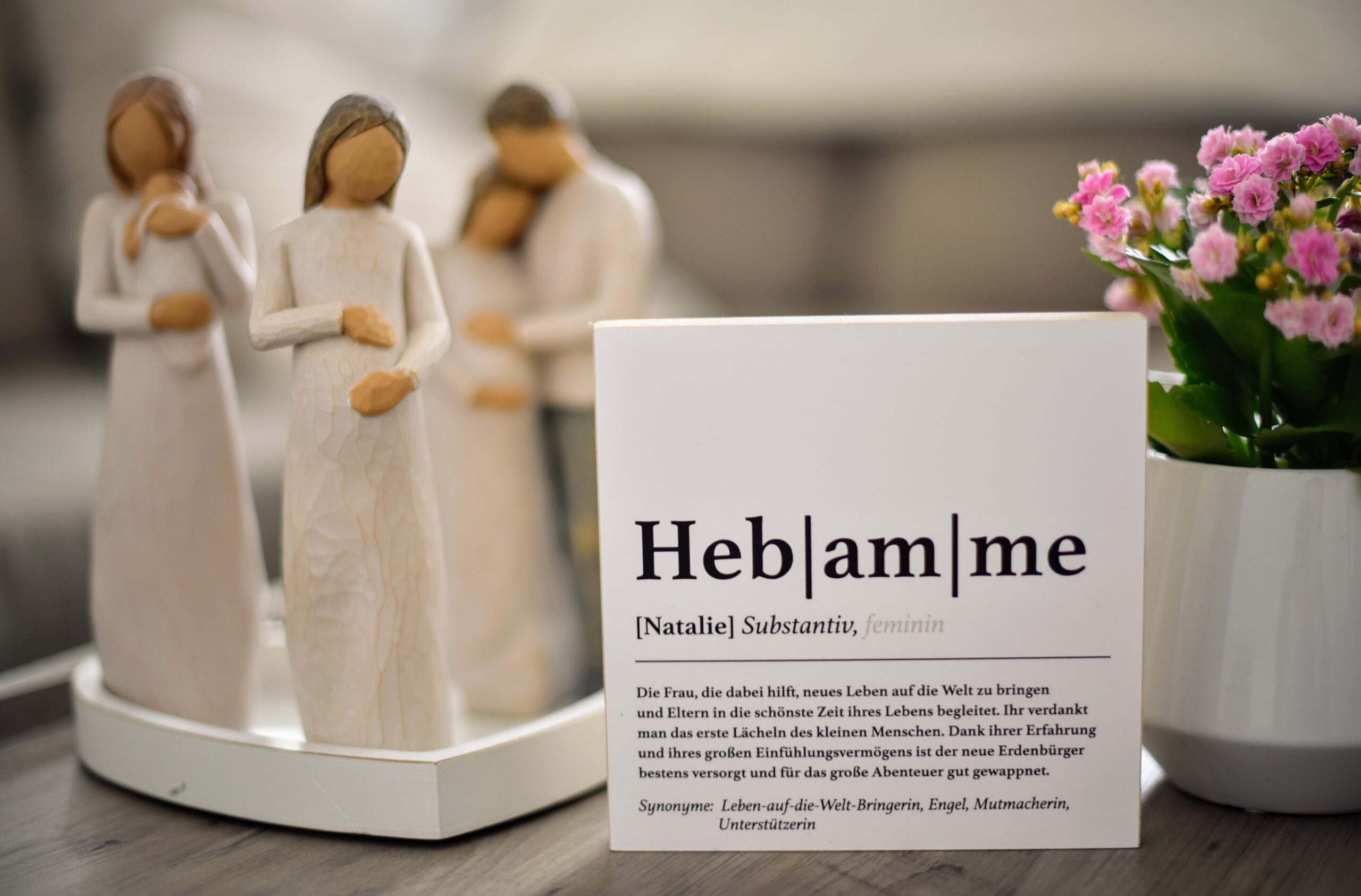 Hebamme bei der Arbeit